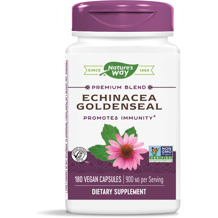 Echinacea Goldenseal / 180 veg capsules