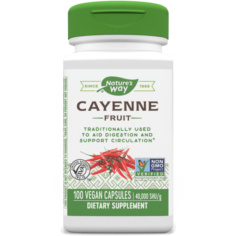 Cayenne Pepper 40,000 SHU Potency / 100 veg capsules