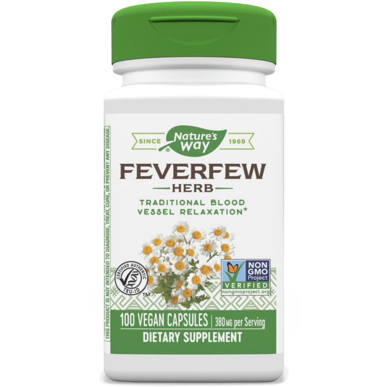 Feverfew / 100 veg capsules