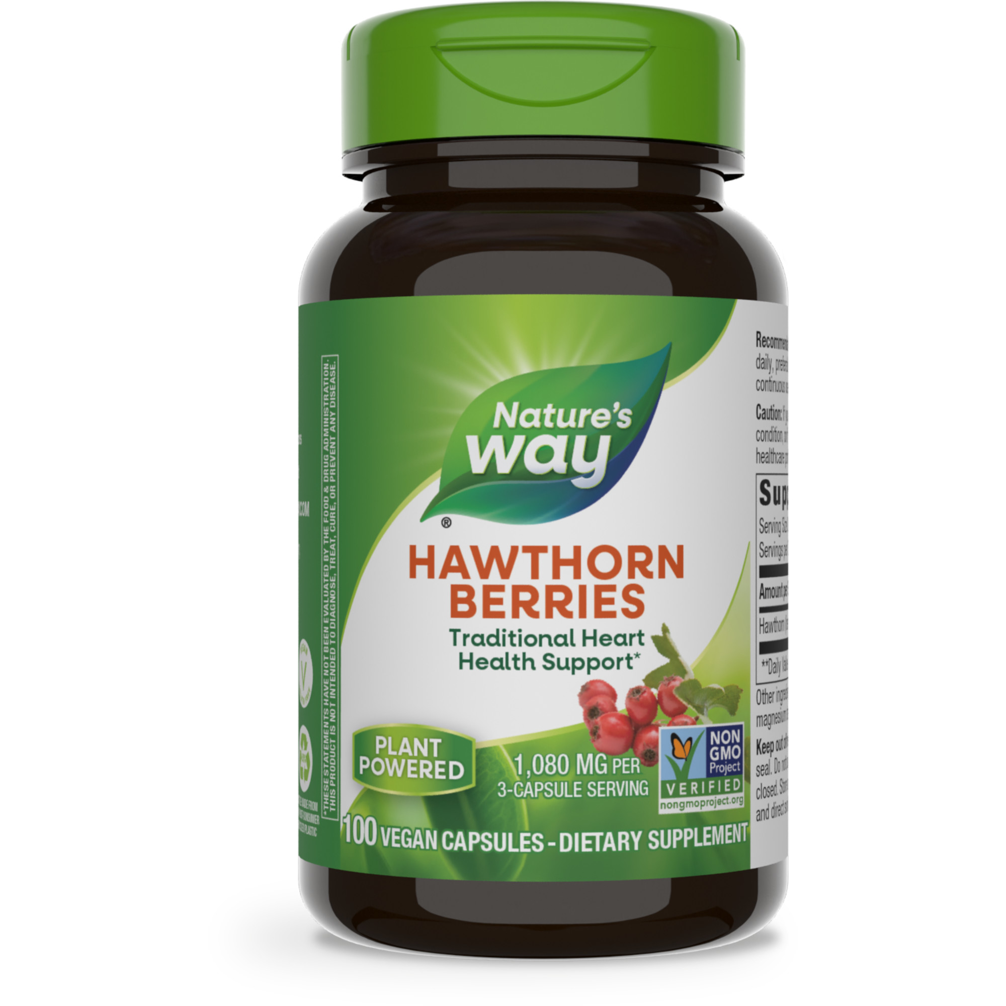 Hawthorn Berries / 100 veg capsules