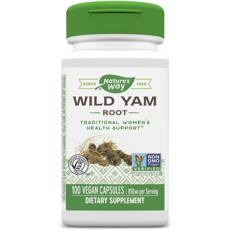 Wild Yam Root / 100 veg capsules