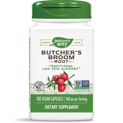 Butcher’s Broom / 100 veg capsules